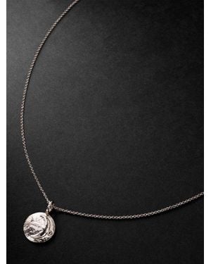 Elhanati Star Sign Saggitarius Pendant Necklace - Black