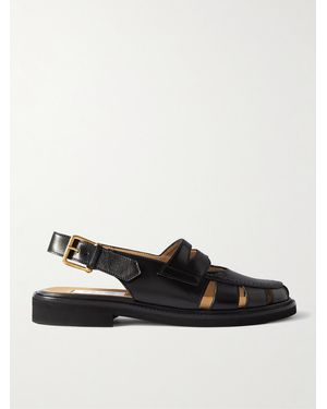 Thom Browne Sandali in pelle Fisherman - Nero