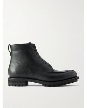 Berluti New Oslo Full-Grain Leather Lace-Up Boots - Black