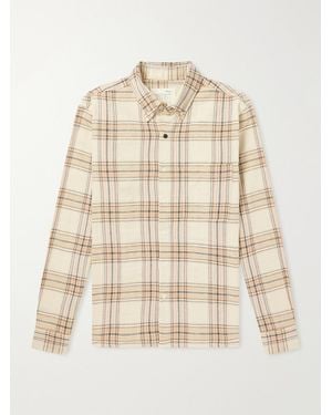 Kardo Ronald Checked Cotton Shirt - Natural