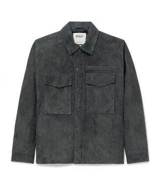Valstar Robert Padded Suede Jacket - Black