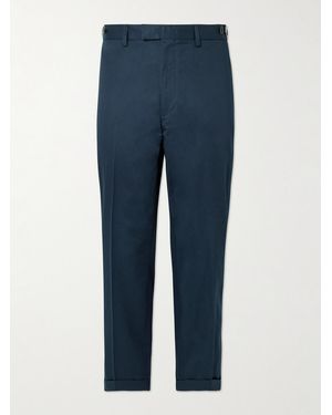 Beams Plus Ivy Straight-Leg Cotton-Twill Trousers - Blue