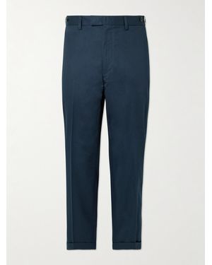 Beams Plus Ivy Straight-Leg Cotton-Twill Trousers - Blue