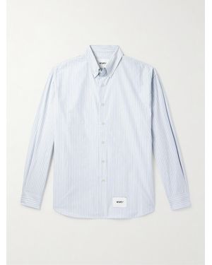 WTAPS Striped Cotton Shirt - Blu