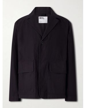 Margaret Howell Mhl. Cotton-Drill Blazer - Black