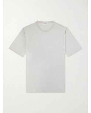 John Smedley Lorca Slim-Fit Sea Island Cotton T-Shirt - White