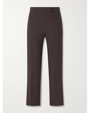 A Kind Of Guise Linen Tailored Wide Trousers - Grey