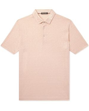 Loro Piana Linen Polo Shirt - Pink