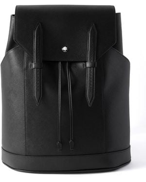 Montblanc Sartorial Medium Cross-Grain Leather Backpack - Black