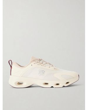 Loewe On Cloudsolo Rubber-trimmed Mesh Trainers - Natural