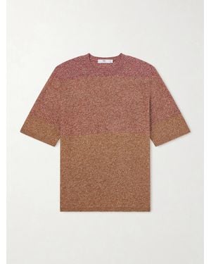 Inis Meáin Scail Linen And Cotton-blend T-shirt - Brown