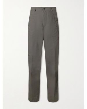 Dries Van Noten Straight-Leg Shell Trousers - Grey