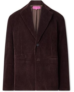 The Elder Statesman Cotton-Corduroy Blazer - Brown