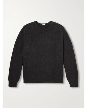 A.PRESSE Brushed Cashmere Sweater - Schwarz
