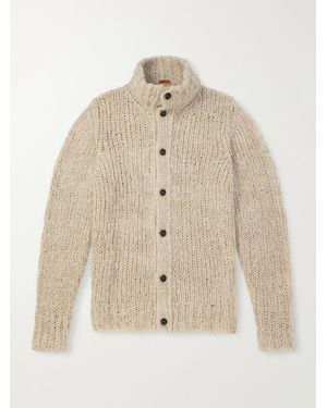 Barena Alpaca, Wool And Linen-Blend Cardigan - Natural