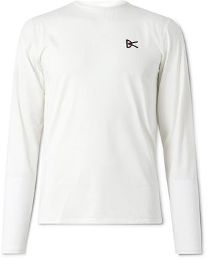 District Vision Deva-tech Logo-print Stretch-jersey T-shirt - White