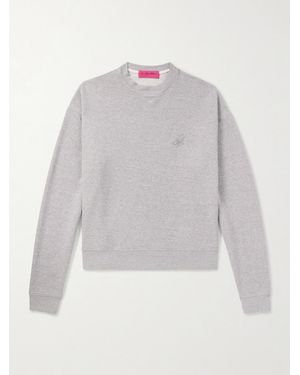 The Elder Statesman Cotton And Cashmere-Blend Jumper - White