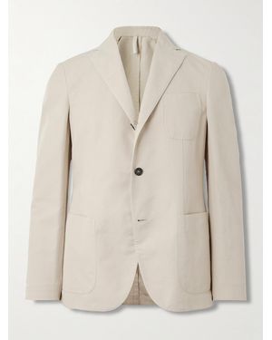 Slowear Venezia 1951 Garment-Dyed Chinolino Suit Jacket - Natural