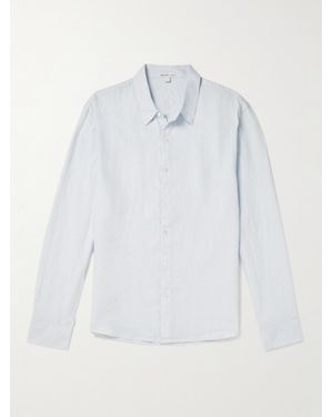 James Perse Garment-Dyed Linen Shirt - White