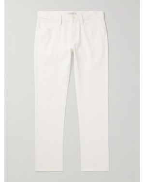 Gabriela Hearst Anthony Slim-Fit Straight-Leg Cotton-Twill Trousers - White
