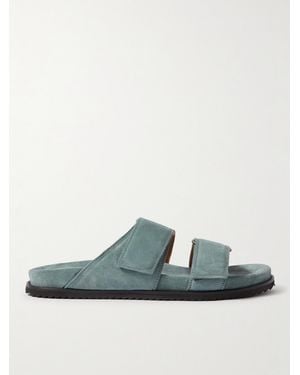 MR P. David Regenerated Suede By Evolo Sandals - Green