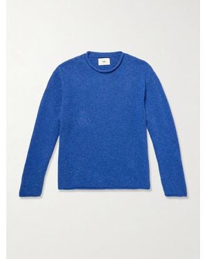 Folk Knitted Sweater - Blue
