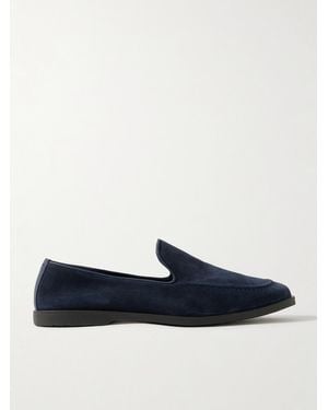 George Cleverley Cornwall Suede Loafers - Blue