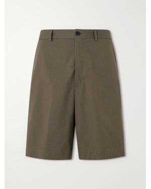 Slowear Ribstop Cotton-Blend Shorts - Green