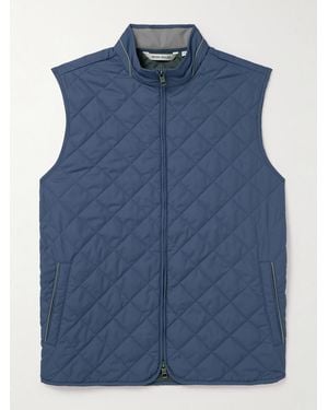 Peter Millar Essex Quilted Recycled-Shell Gilet - Blue