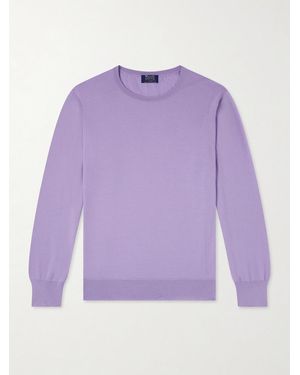 William Lockie Virgin Wool Sweater - Lila
