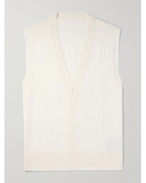 STÒFFA Wool And Silk-Blend Jumper Vest - Natural