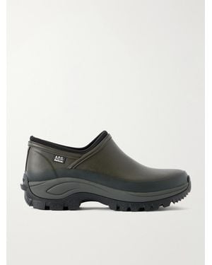 Barbour A.P.C. Rubber Clogs - Green