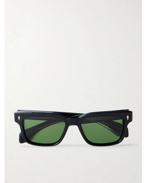 Jacques Marie Mage Molino 55 Rectangular-Frame Acetate Sunglasses - Green