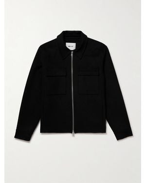 NN07 Alban 8447 Wool-Blend Felt Jacket - Black