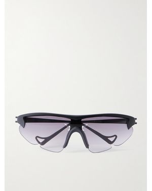 District Vision Post Archive Faction Junya Racer D-Frame Polycarbonate And Titanium Sunglasses - Metallic