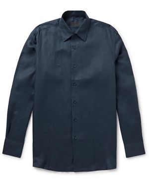 Saman Amel Linen Shirt - Blue