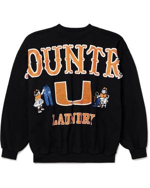 Kapital Printed Cotton-Jersey Sweatshirt - Black