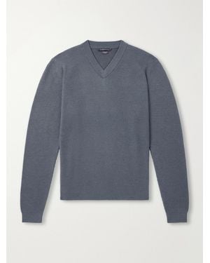 Begg x Co Adrien Cashmere Jumper - Blue