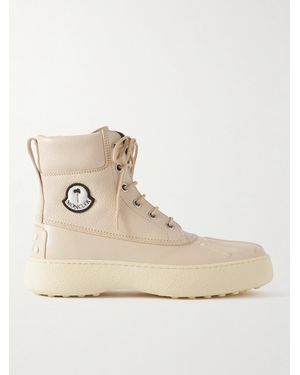 Moncler Genius Tod's Palm Angels Winter Gommino Full-Grain Leather Boots - Natural