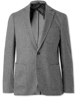 MR P. Slim-Fit Donegal Tweed Blazer - Gray