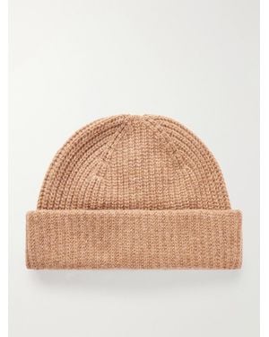 NN07 Sailor 6650 Ribbed Wool-Blend Beanie - Natural