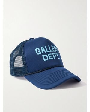 GALLERY DEPT. Logo-Print Foam And Mesh Trucker Cap - Blue