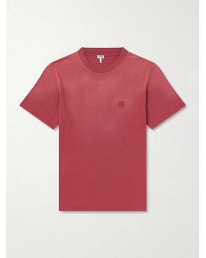 Loewe Anagram-Embroidered Cotton-Jersey T-Shirt