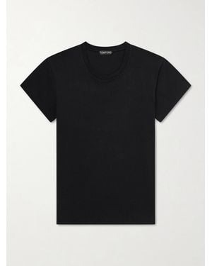 Tom Ford Cotton-Jersey T-Shirt - Black