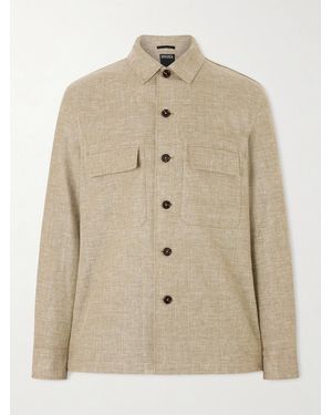 ZEGNA Woven Overshirt - Natural