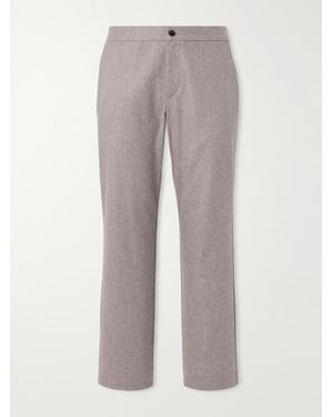 MR P. Straight-Leg Wool-Blend Flannel Trousers - Grey