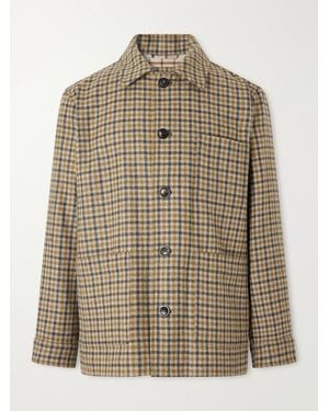 James Purdey & Sons Checked Wool-Twill Overshirt - Brown