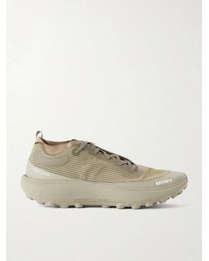 Satisfy Therocker Rubber-Trimmed Rippy 66 Trail Running Sneakers - Natural