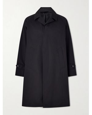 De Petrillo Structured Cotton-Blend Coat - Blu