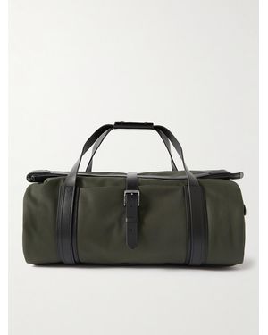 Mismo M/s Explorer Leather-trimmed Ballistic Nylon Holdall - Black